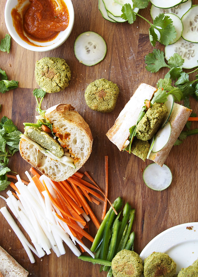 Vegan Falafel Banh Mi | thekitchenpaper.com