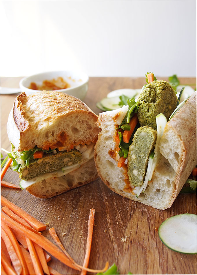 Vegan Falafel Banh Mi | thekitchenpaper.com