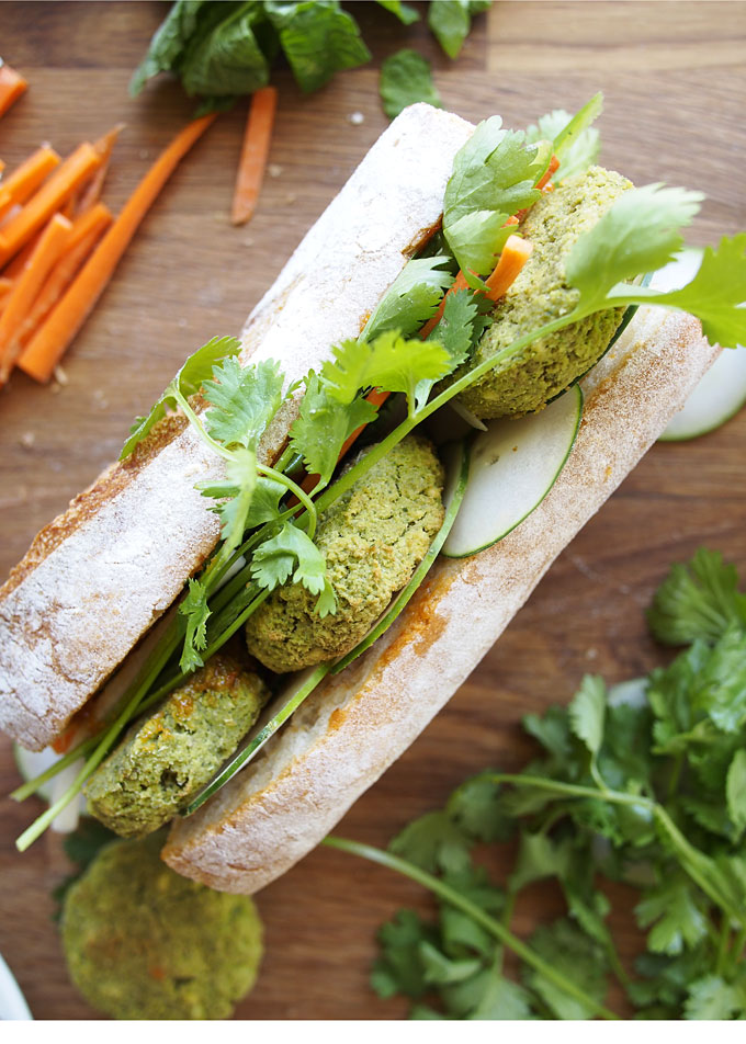 Vegan Falafel Banh Mi | thekitchenpaper.com