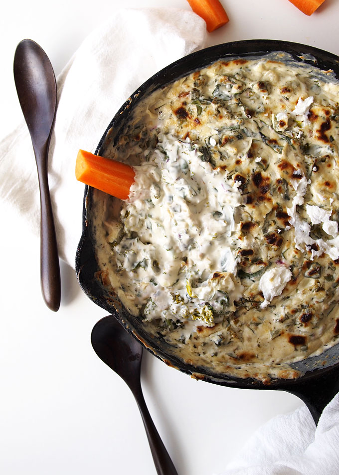 Hot Kale Goat Cheese Dip | thekitchenpaper.com