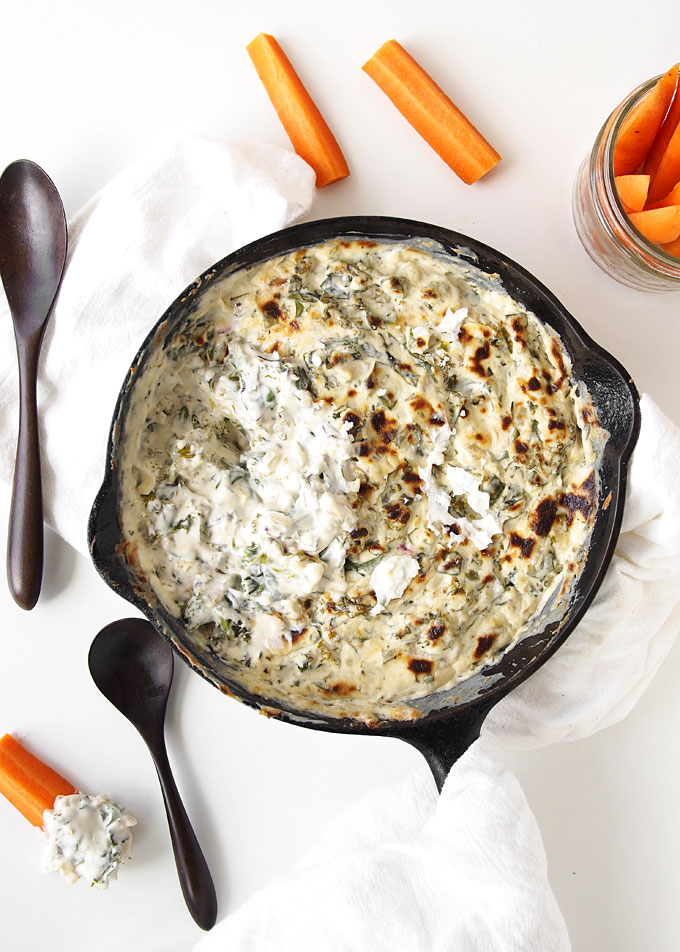 Hot Kale Goat Cheese Dip | thekitchenpaper.com