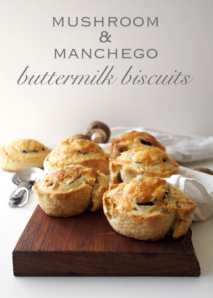 Mushroom & Manchego Buttermilk Biscuits | thekitchenpaper.com