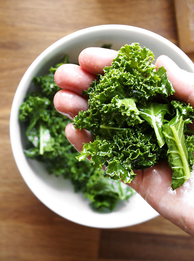 Sesame Roasted Roots with Balsamic Massaged Kale | thekitchenpaper.com