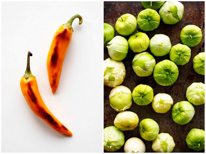 Roasted Tomatillo and White Bean Soup | thekitchenpaper.com