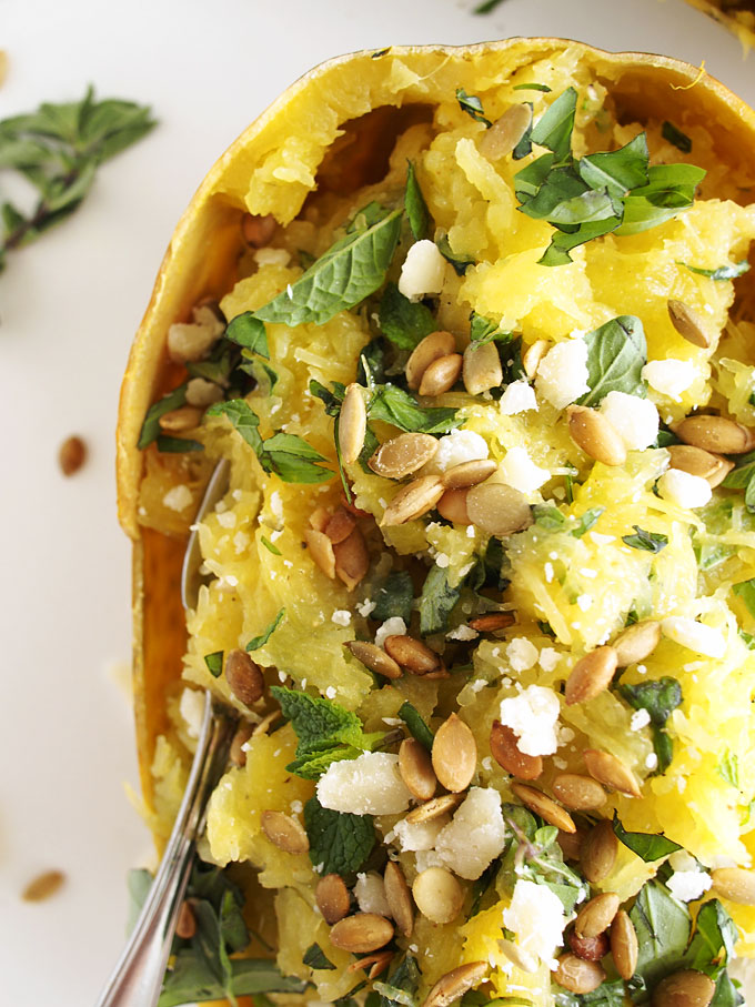 Brown Butter Herbed Stripetti Squash | thekitchenpaper.com