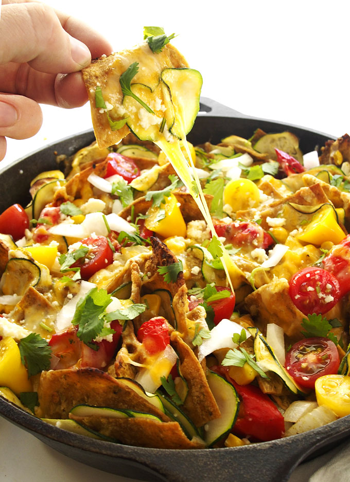 Chorizo Veggie Jimmy Nardello Chilaquiles | thekitchenpaper.com