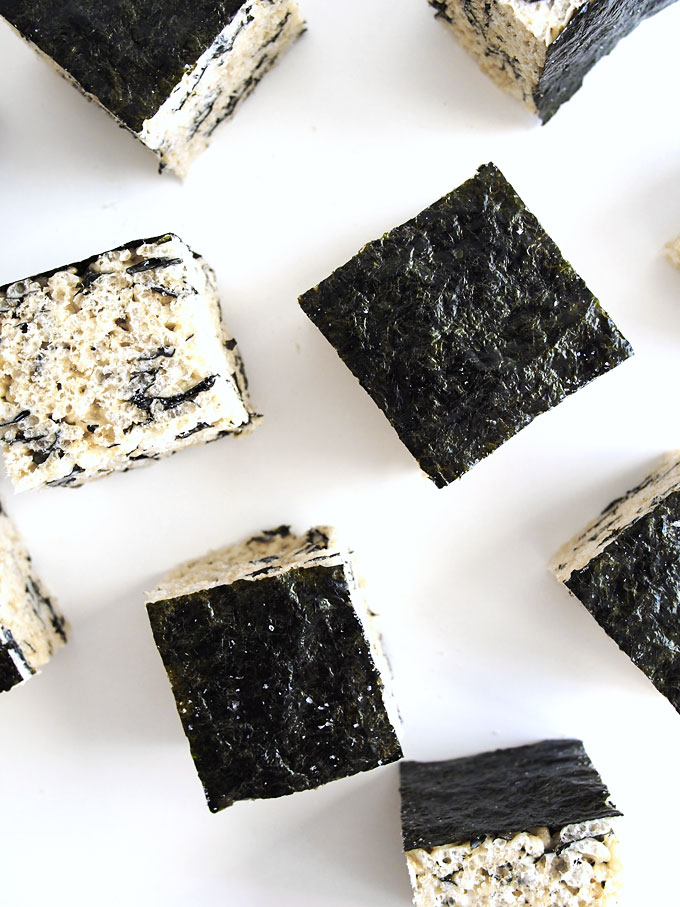 Nori Rice Krispie Treats | thekitchenpaper.com