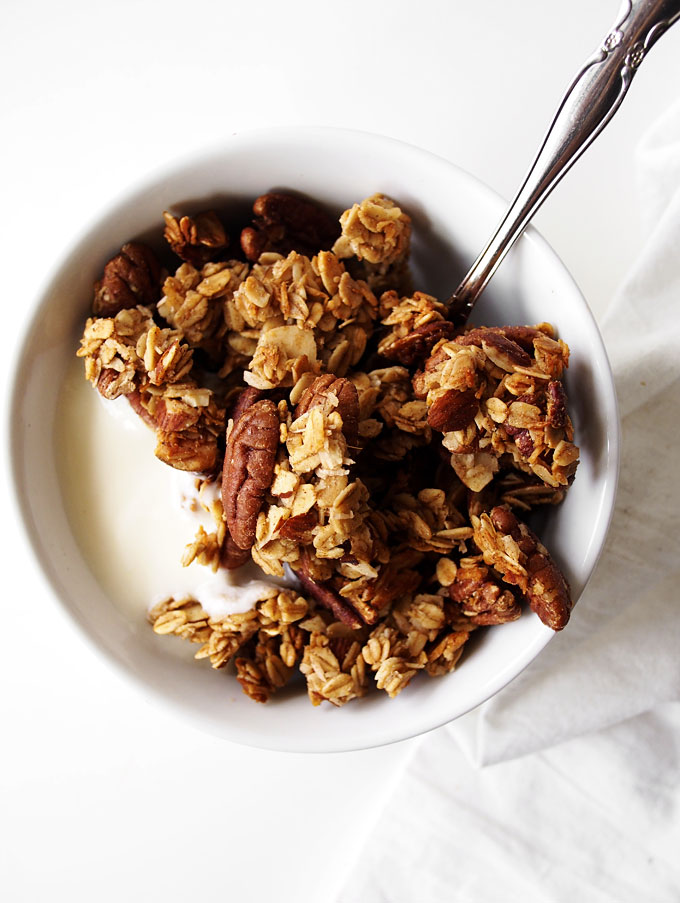 Nutty Cardamom Granola Recipe | thekitchenpaper.com