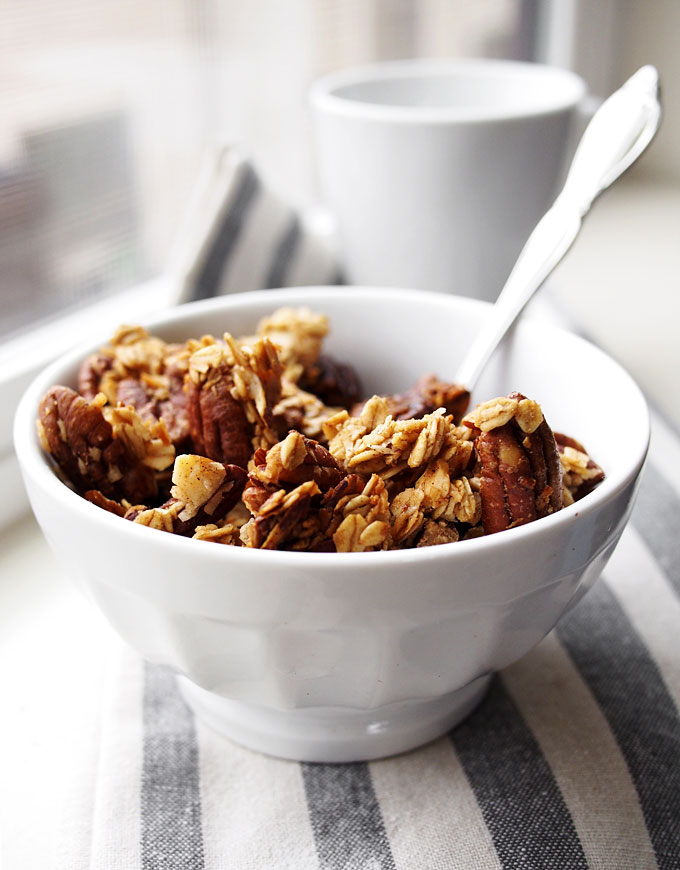 Nutty Cardamom Granola Recipe | thekitchenpaper.com