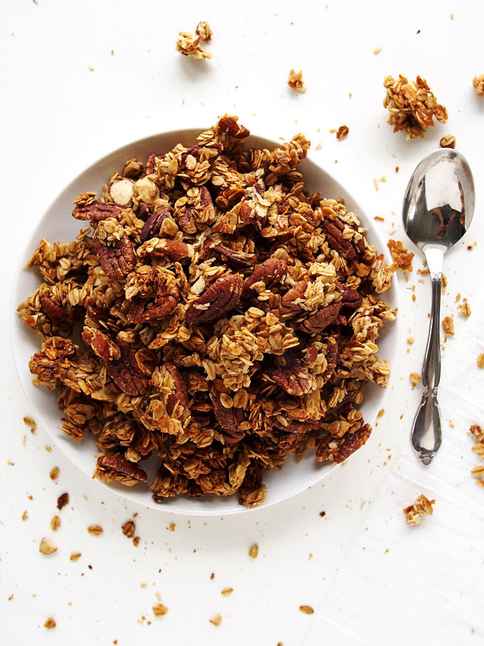 Nutty Cardamom Granola Recipe | thekitchenpaper.com