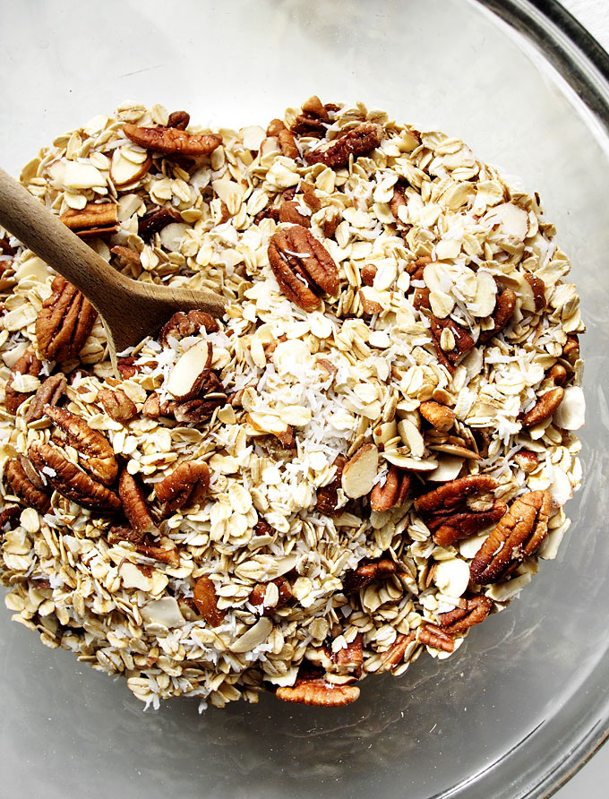 Nutty Cardamom Granola Recipe | thekitchenpaper.com