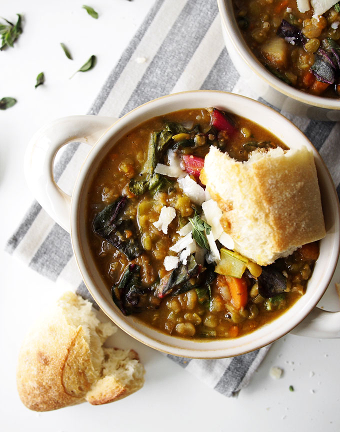 Smokey Potato Split Pea Chard Soup Recipe