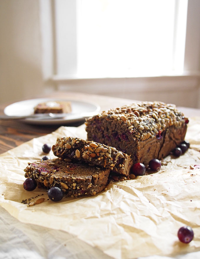 Cranberry Sweet Potato Buckwheat Seeded Bread | The Kitchen Paper