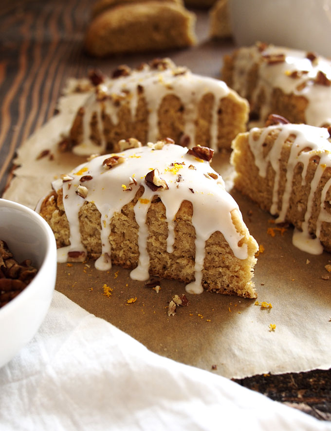 Orange Maple Pecan Scones | thekitchenpaper.com