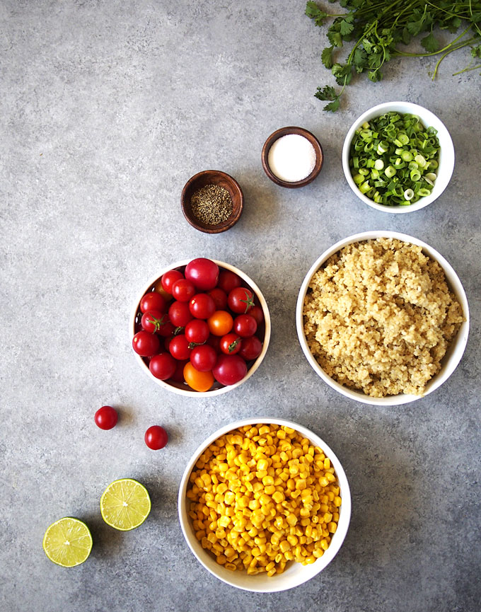 Summer Corn Quinoa Salad Recipe | thekitchenpaper.com