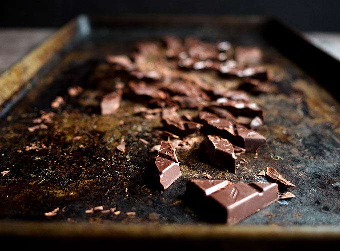 Warm Cocoa Pudding with Smoked Paprika Candied Pecans | thekitchenpaper.com