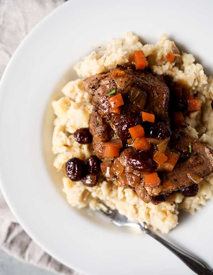 Maple Cranberry Braised Pork | thekitchenpaper.com