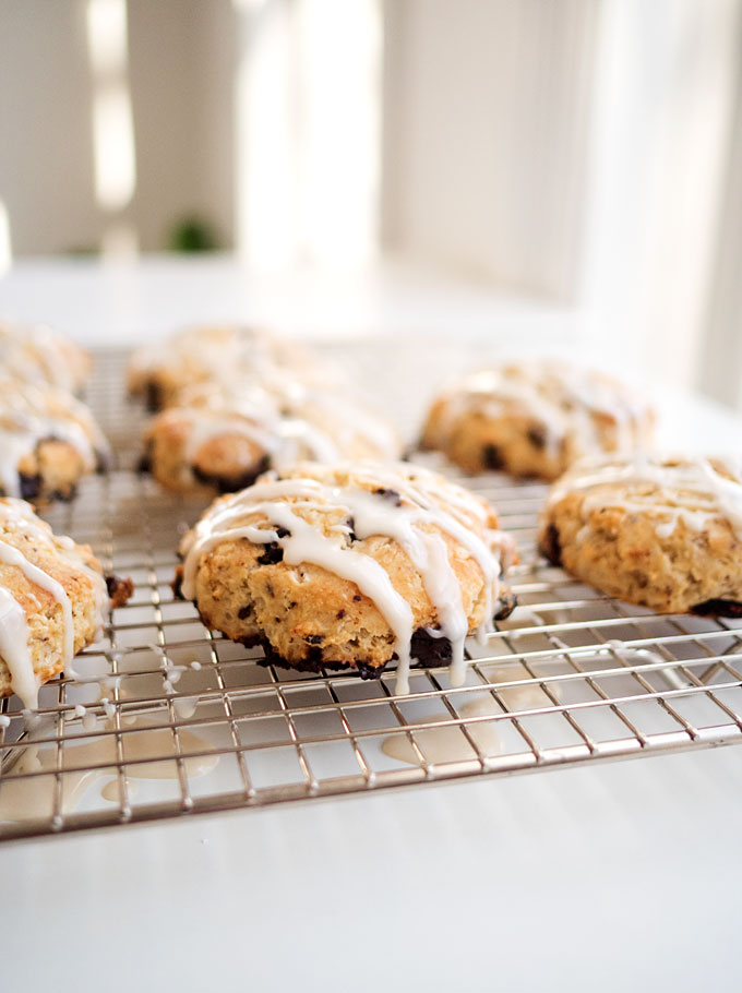 Dark Chocolate Cranberry Scones Recipe | The Kitchen Paper